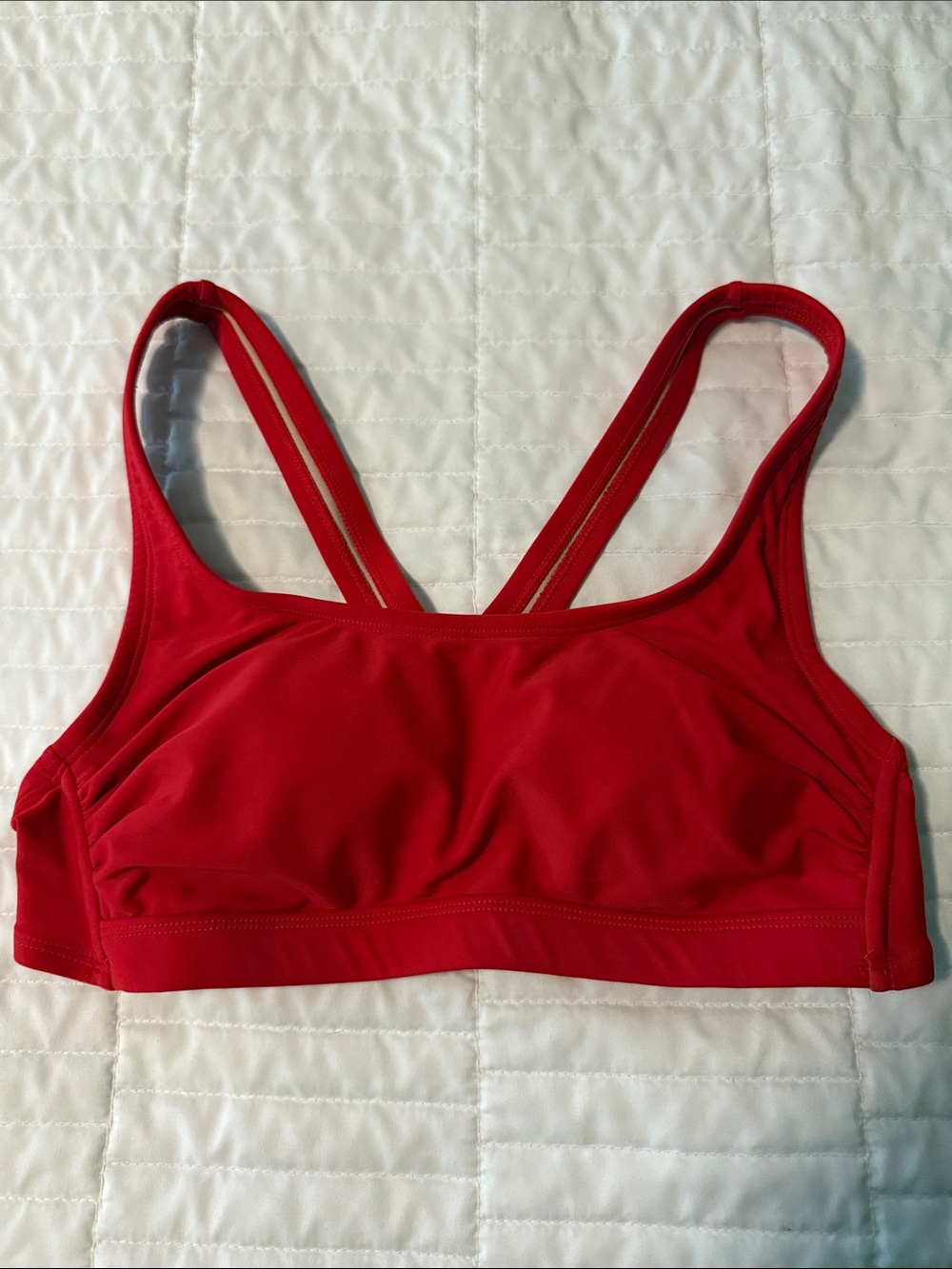 Red Strappy Bikini Top